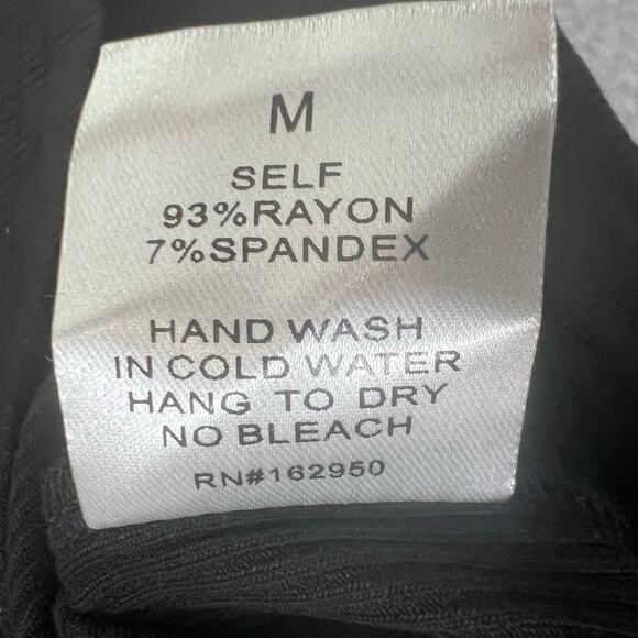 Pretty Garbage Top Womens M Black Ribbed Knit Scoop Neck Dainty Lace Feminine - Picture 14 of 15